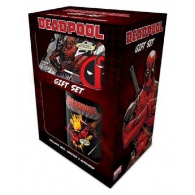 PACK REGALO MARVEL, TAZA Y LLAVERO DEADPOOL PYRAMID INTERNATIONAL GP85207 (Espera 4 dias)