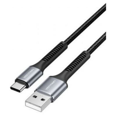 CABLE USB-A A USB-C 1 M NEGRO/GRIS VENTION (Espera 4 dias)