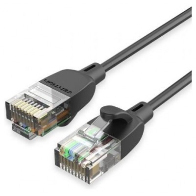 CABLE DE RED LATIGUILLO RJ45 UTP CAT6A 2 M NEGRO VENTION (Espera 4 dias)