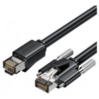 CABLE DE RED LATIGUILLO RJ45 CAT.6 SFTP AWG26 1 M NEGRO VENTION (Espera 4 dias)