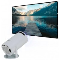 iggual Pack mini proyector + pantalla 100" plegabl