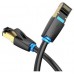 CABLE DE RED LATIGUILLO RJ45 CAT.8 SFTP AWG28 15 M NEGRO VENTION (Espera 4 dias)