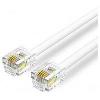 CABLE DE TELEFONO 6P4C BLANCO 20 M VENTION (Espera 4 dias)