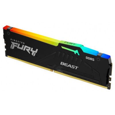 MEMORIA KINGSTON 32GB 6400MT/S DDR5 CL32  FURY BEAST RGB EXPO - KF564C32BBEA-32 (Espera 4 dias)