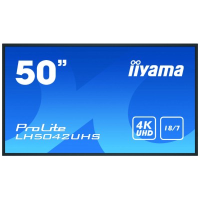 iiyama LH5042UHS-B3 pantalla de señalización Pizarra de caballete digital 125,7 cm (49.5") VA 4K Ultra HD Negro Android 8.0 (Espera 4 dias)