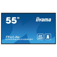 iiyama LH5565UHSB-B1 pantalla de señalización Diseño de quiosco 138,7 cm (54.6") LED Wifi 800 cd / m² 4K Ultra HD Negro Procesador incorporado Android 11 24/7 (Espera 4 dias)