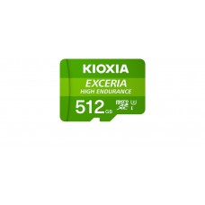 MICRO SD KIOXIA 512GB EXCERIA HIGH ENDURANCE UHS-I C10 R98 CON ADAPTADOR