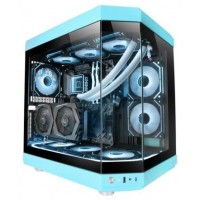 Mars Gaming Atx MC-3T Triple Cristal Azul