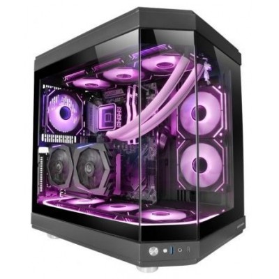 Caja Atx Semitorre Gaming Mars Gaming Mc3t Color Negro