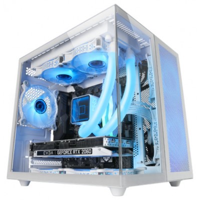 CAJA MICROATX CUBE GAMING MARS GAMING MCNOVAM BLANCA