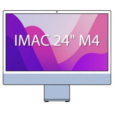 iMAC APPLE 24"" RETINA 4.5K M4 10CORE+GPU 10CORE 24GB 512GB BLUE (Espera 4 dias)