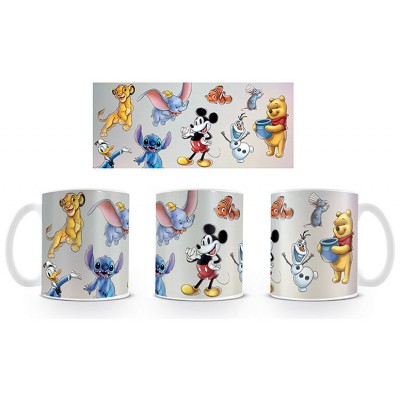 TAZA MIX PERSONAJES DISNEY BLANCA 315 ML PYRAMID INTERNATIONAL REDSTRING MG27704 (Espera 4 dias)