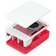 Raspberry caja oficial para Pi 5 - Color blanca/roja -