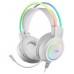 Headset Mars Gaming Mhrgb White Jack 3.5mm Iluminacion