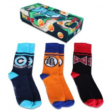 PACK DE 3 CALCETINES EN CAJA REGALO DRAGON BALL LOGOS TALLA 40-45 GEEK REDSTRING NA-9596 (Espera 4 dias)