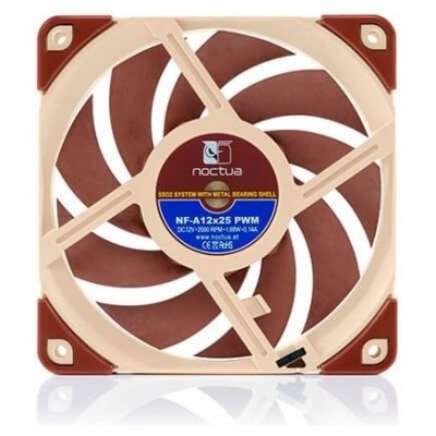 NOCTUA VENTILADOR CAJA NF-A12X25-PWM, 120MM FAN, 120X120X25MM, 12V, 2000RPM/1700RPM/450RPM, 22,6 DB(A), 102,1 M3/H, 2,34 MM H2O, 4 PINES (Espera 4 dias)