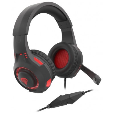 AURICULARES GAMING GENESIS RADON 210 7.1 USB NEGRO/ROJO