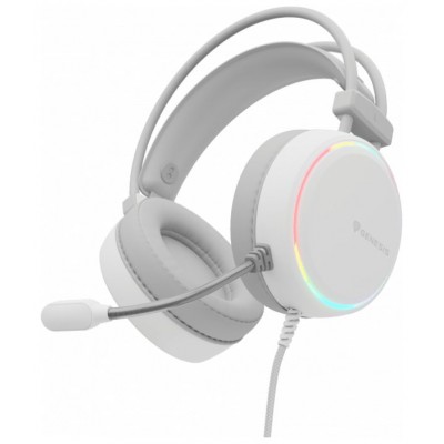 AURICULARES GAMING GENESIS NEON 613 2.0 RGB BLANCOS