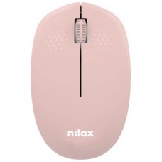 Nilox Ratón Wireless, 1000 DPI, 3 botones, Rosa