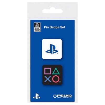 JUEGO DE PINES ESMALTADOS PLAYSTATION FORMAS PYRAMID REDSTRING PBE5607 (Espera 4 dias)