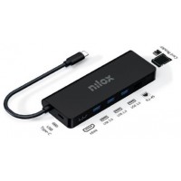 Nilox Dock Usb c 8 en 1 Negro