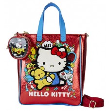 BOLSO BANDOLERA HELLO KITTY 50 ANIVERSARIO 5 X 4 LOUNGEFLY SANTB1712 (Espera 4 dias)