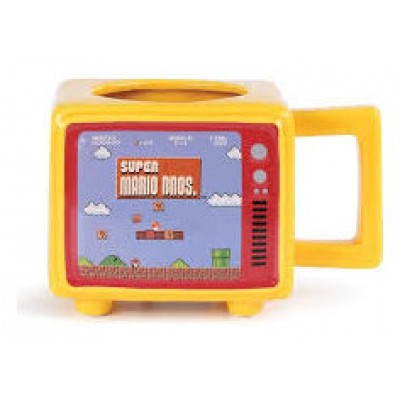 TAZA TÉRMICA CON FORMA DE TV RETRO SUPER MARIO PYRAMID REDSTRING SCMG25954 (Espera 4 dias)