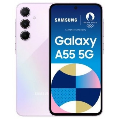 SMARTPHONE SAMSUNG GALAXY A55 5G 6.6"" 256 GB LAVENDER (Espera 4 dias)