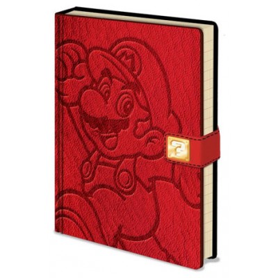 AGENDA NINTENDO DISEÑO SUPER MARIO A5 PYRAMID REDSTRING SR72403 (Espera 4 dias)