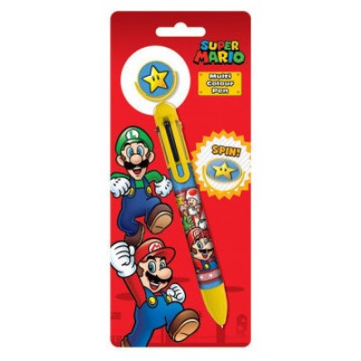 BOLÍGRAFO MULTICOLOR SUPER MARIO PYRAMID REDSTRING SR72884 (Espera 4 dias)