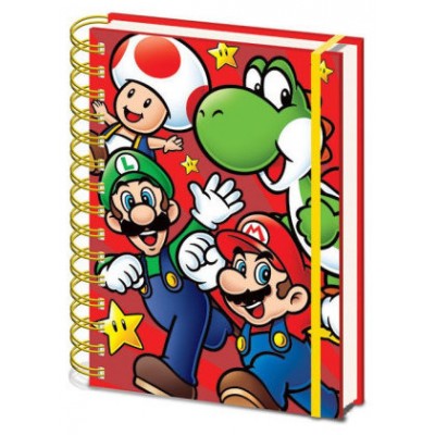 CUADERNO A5 CON ESPIRAL PERSONAJES SUPER MARIO 21 X 15 CM PYRAMID SR72959 (Espera 4 dias)