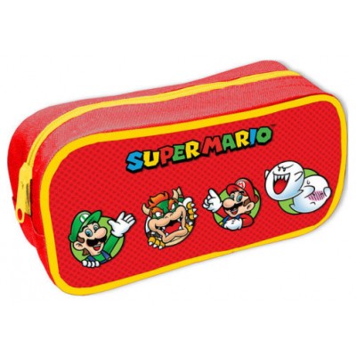 ESTUCHE ESCOLAR CÍRCULOS DE PERSONAJES SUPER MARIO 22 X 11 X 6 CM PYRAMID REDSTRING SR73309 (Espera 4 dias)