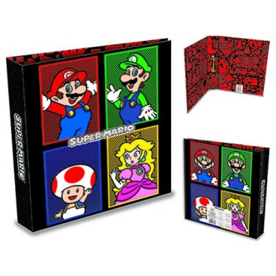 ARCHIVADOR DE ANILLAS A4 SUPER MARIO (4 COLORES) 31,5 X 25 PYRAMID REDSTRING SR73817 (Espera 4 dias)