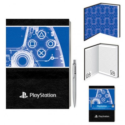 CUADERNO PREMIUM A5 CON BOLÍGRAFO PLAYSTATION 21 X 15 CM PYRAMID REDSTRING SR74120 (Espera 4 dias)