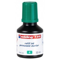 FRASCO TINTA PARA RELLENAR 25ML VERDE EDDING T25-004 (Espera 4 dias)