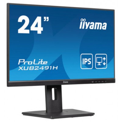 MONITOR LED 24" IIYAMA XUB2491H-B1 FULLHD IPS 100HZ HDMI DP REGULABLE (Espera 4 dias)